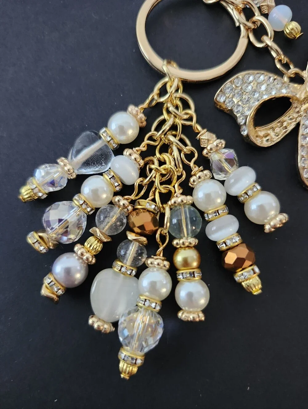 Wedding Bridal Bow Purse Charm Rhinestone Handcrafted